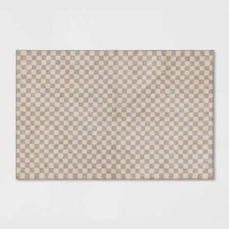 Checkerboard machine washable rug 🤍 perfect for by a garage door, front door, or back door

#LTKunder50 #LTKhome #LTKFind