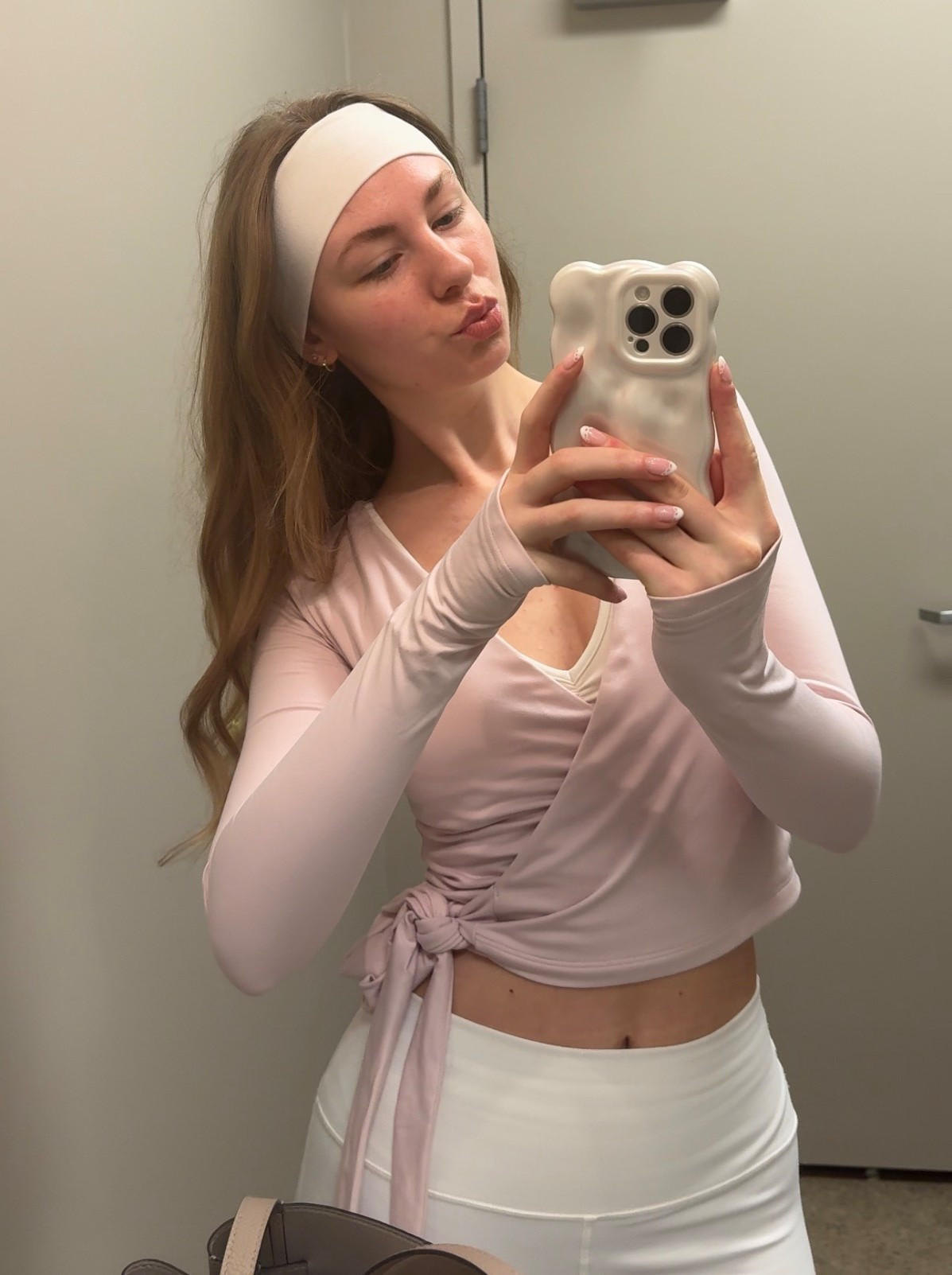 Pilates ootd 🎀🩰🦢

Obsessed with this wrap top from Hollister!! 

#LTKSpringSale #LTKmorningroutine #LTKootd