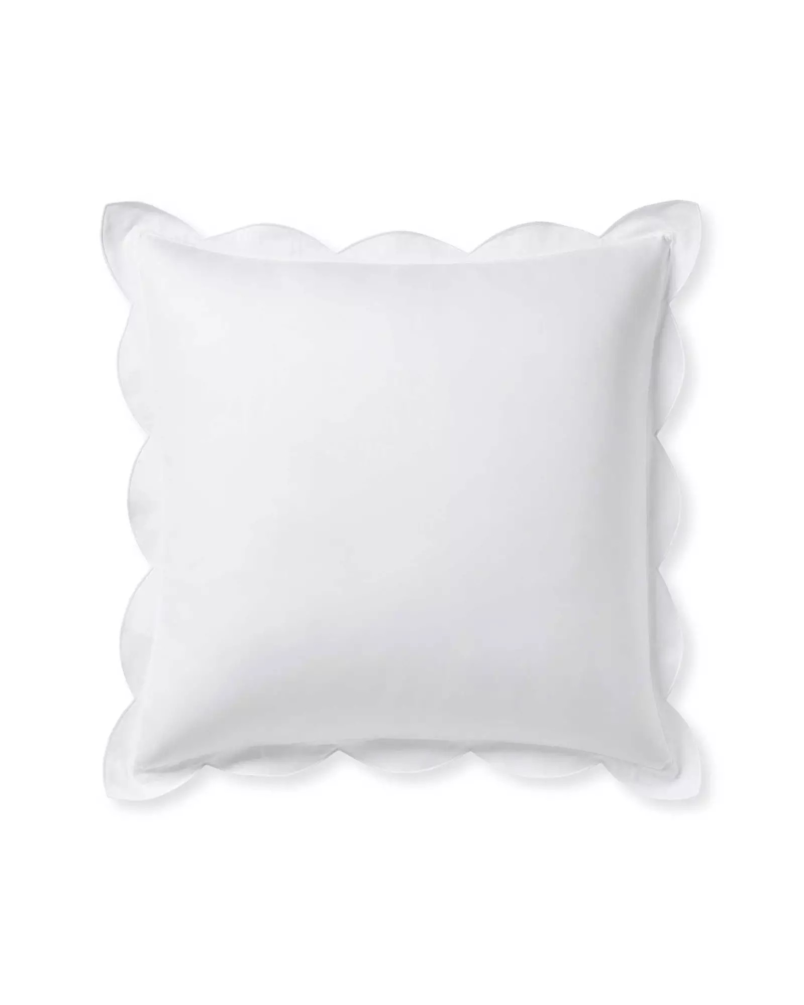 Scallop Sateen Sham | Serena and Lily
