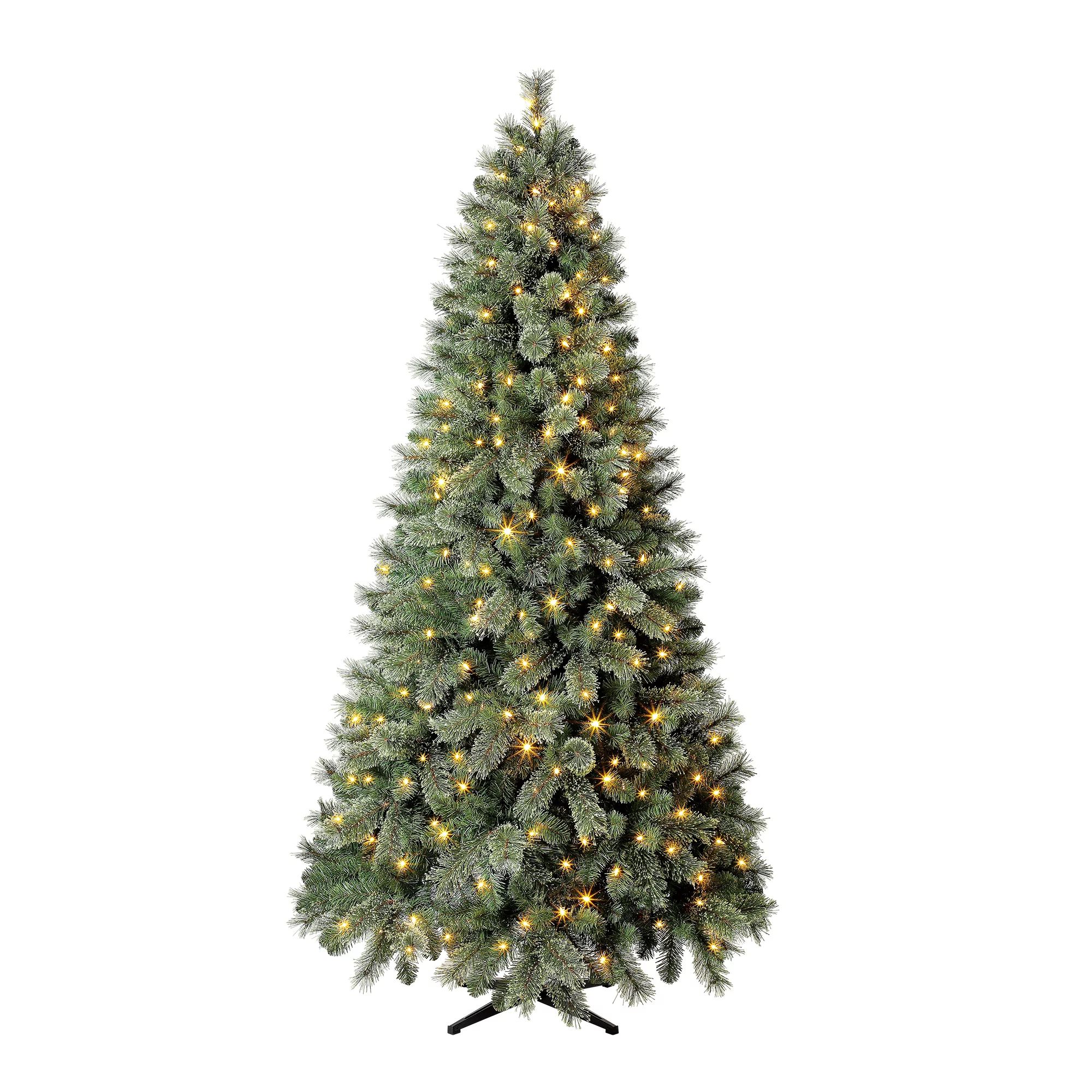 Holiday Time Pre-Lit Liberty Cashmere Pine Quick Set® Artificial Christmas Tree, 7.5', Color-Cha... | Walmart (US)