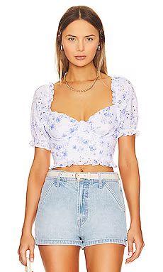 Nayeli Top in Red Multi Floral | Revolve Clothing (Global)