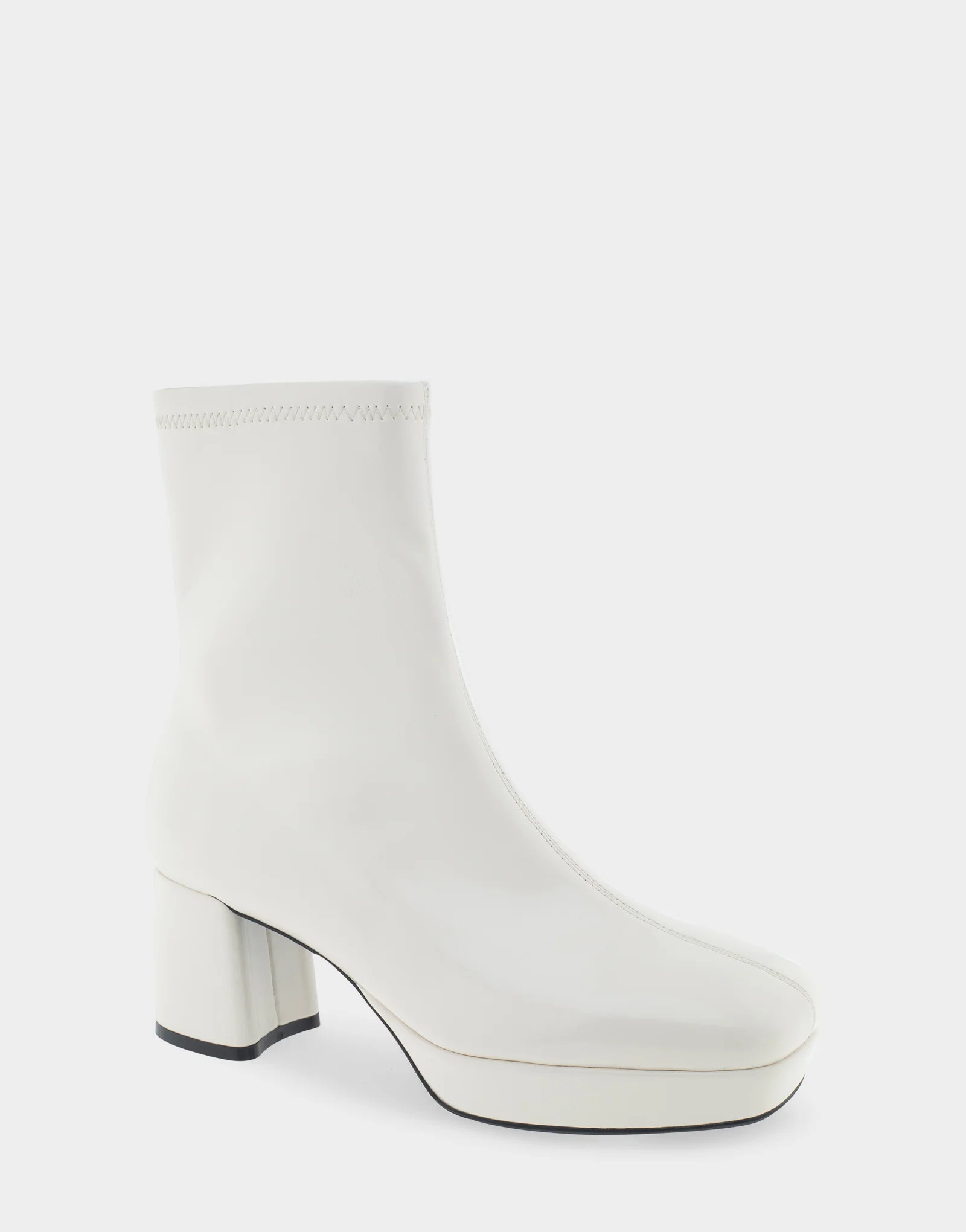 Women's Platform Heel Ankle Boot in Off White | Aerosoles
