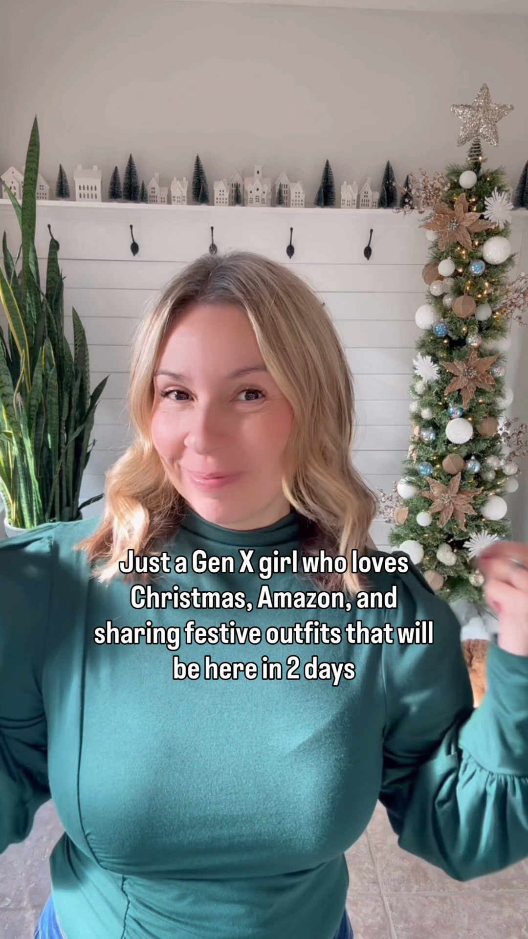 Holiday outfit idea! I’m wearing a size 8 in the jeans and a medium in the top. I love these bow heels they make everything festive.

#LTKFindsUnder50 #LTKHoliday #LTKOver40