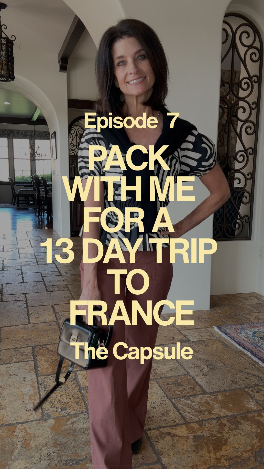 EPISODE 7: WHAT’S IN MY CARRY-ON

After weeks of planning, trying on outfits, making swaps, and editing my packing list, my 13-day South of France travel capsule wardrobe is finally complete!

This carry-on capsule is designed for Nice and Provence in October, with mild afternoons, cooler mornings and evenings, plenty of walking, sightseeing, day trips, and casual dinners.

Here’s what’s coming:

3 bottoms
5 tops
1 dress
2 cardigans
1 lightweight jacket
1 waterproof trench coat
2 pairs of shoes

The strategy? Every top works with every bottom, both shoes work across the capsule, and my layers can be combined as temperatures change.

I’ll be rewearing clothes throughout the trip, but mixing and matching creates plenty of different outfits. I also plot my outfits onto my itinerary to space out repeats and make sure I’m covered for every day.

This is my final fall travel capsule wardrobe for 13 days in France, with plenty of outfit options and everything planned around one carry-on suitcase and one personal item.