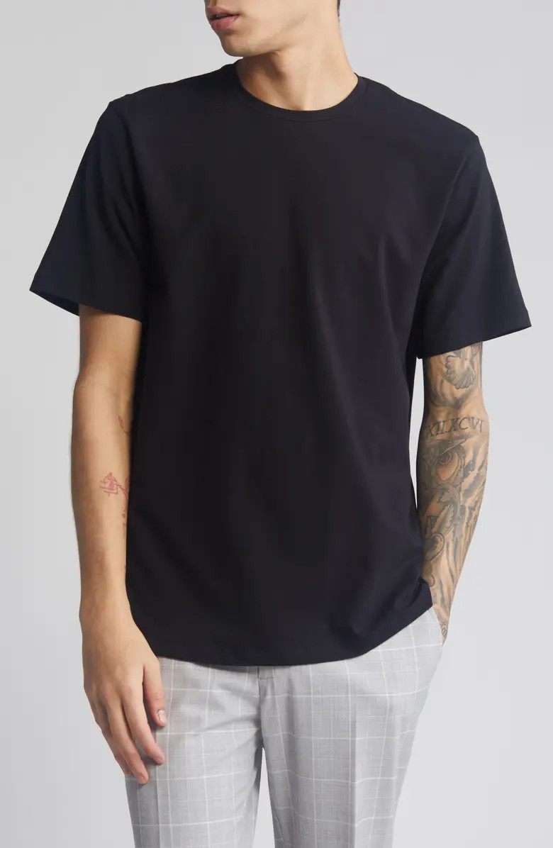 Crewneck Stretch Cotton T-Shirt | Nordstrom