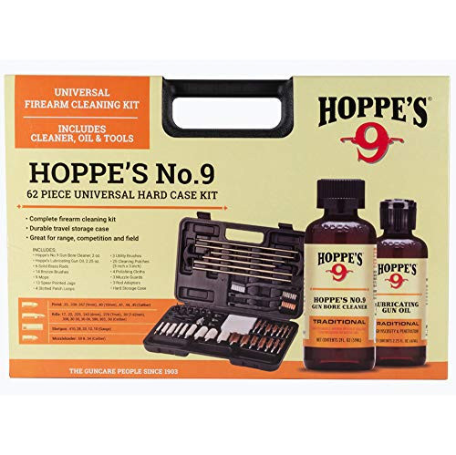 Hoppe's Deluxe Gun Cleaning Kit, 62 Piece Cleaning Kit with Oil, Brushes, Rods and More | Amazon (US)