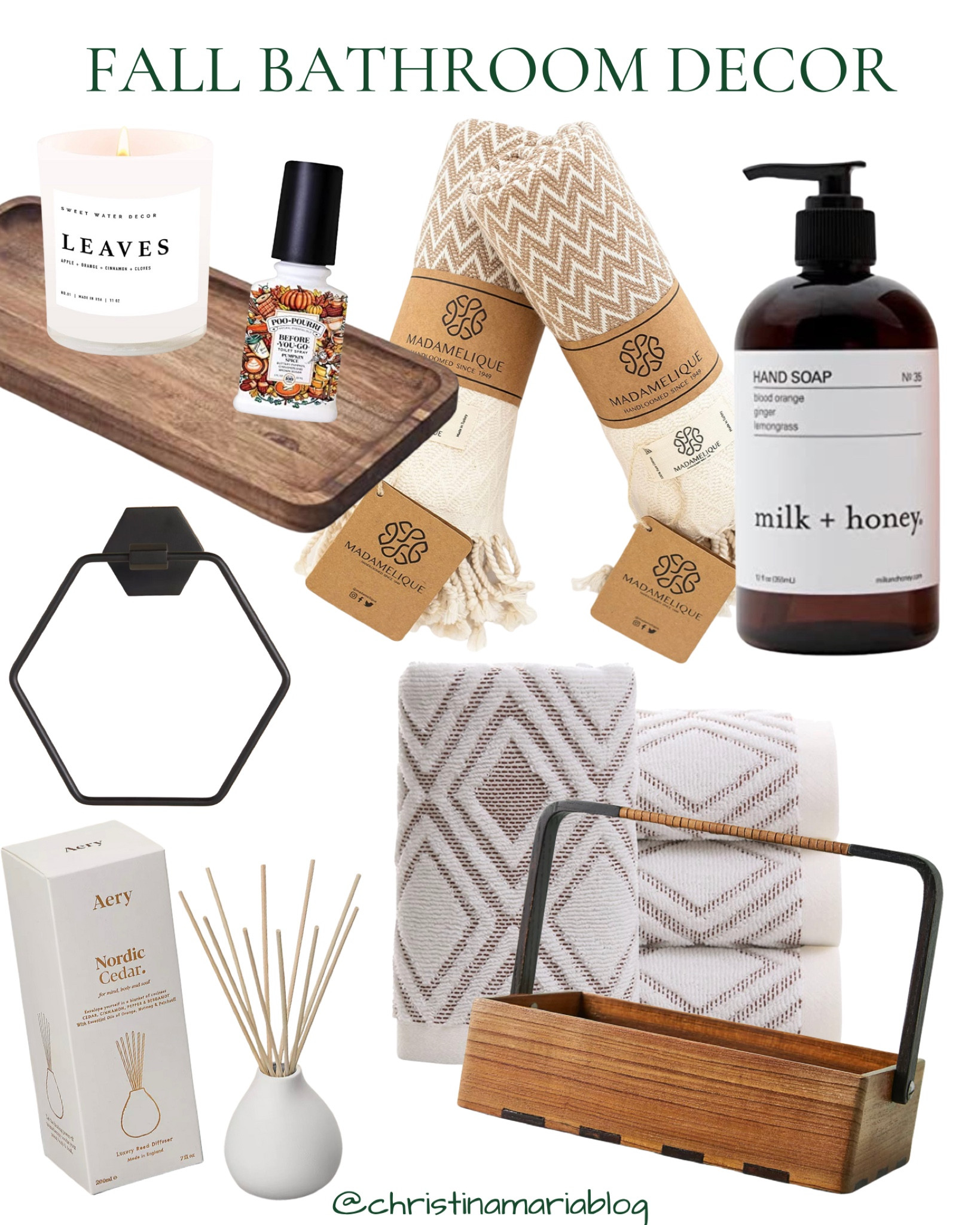 Muted tones & cozy textiles help usher fall into every space in your home - including your bathroom ☺️

#LTKSeasonal #LTKhome #LTKunder50