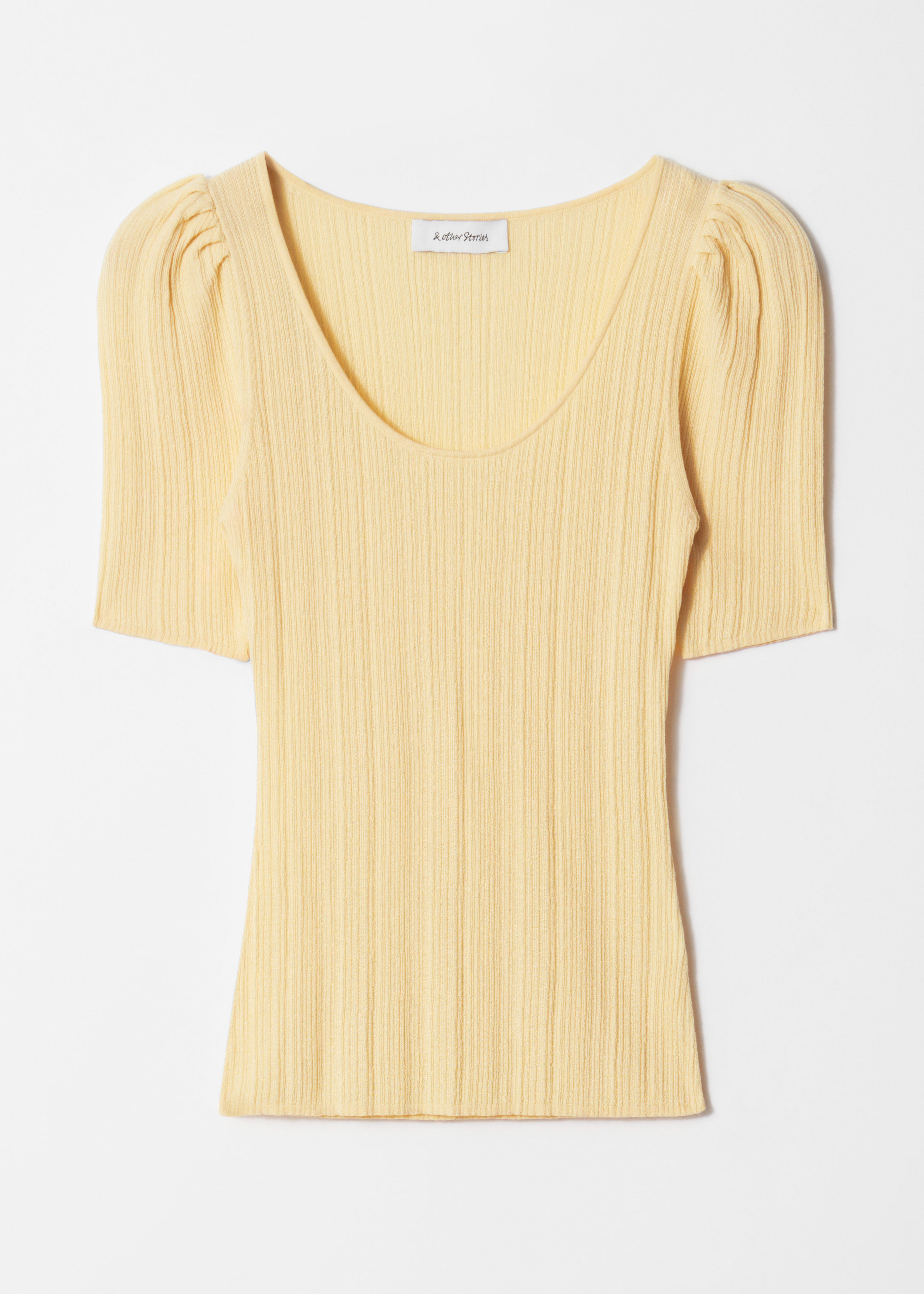 Rippstrickoberteil - Gelb - T-shirts - & Other Stories DE | & Other Stories EU