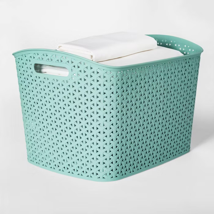 Y-Weave XL Curved Decorative Storage Basket - Room Essentials | Target