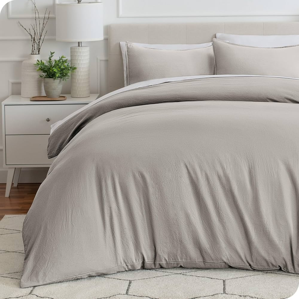 Bare Home Sandwashed Duvet Cover Set - King/California King - Premium 1800 Bedding Duvet Cover - ... | Amazon (US)