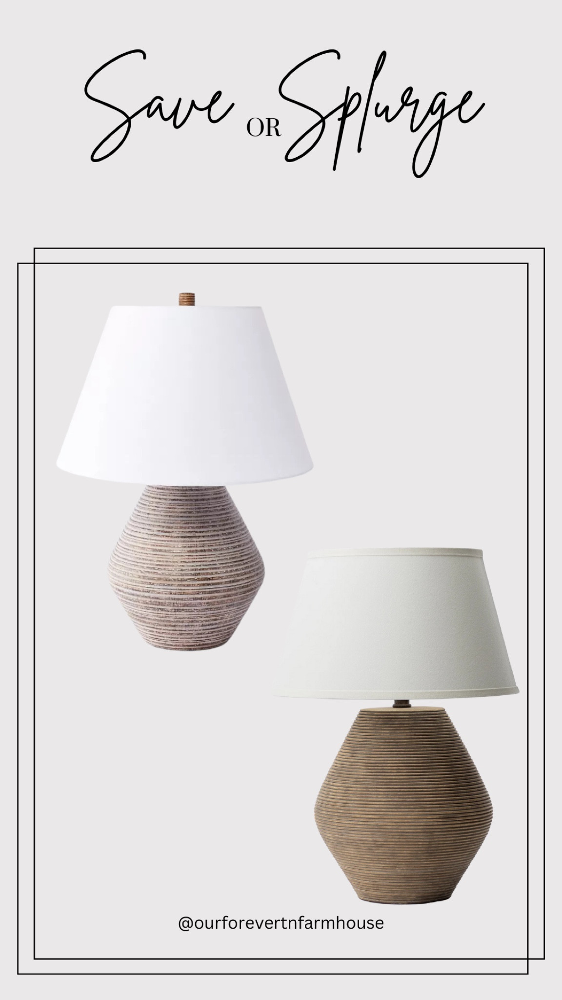Save versus splurged on this lamp. Which do you like better?

#LTKHome