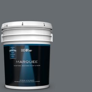 BEHR MARQUEE 5 gal. #770F-5 Dark Ash Satin Enamel Exterior Paint and Primer in One-945305 - The H... | The Home Depot