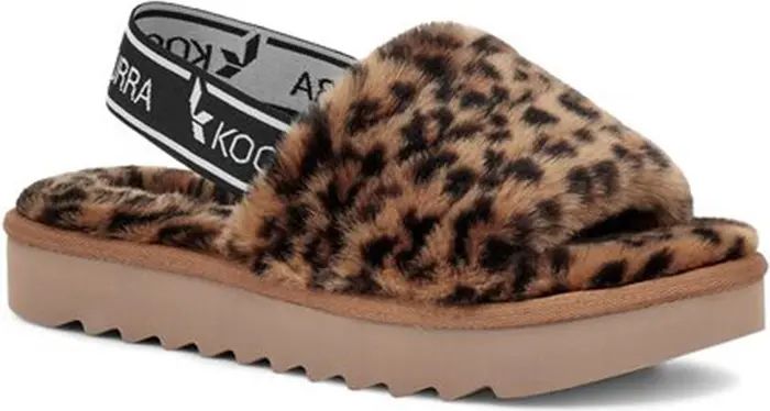 Fuzzn II Cheetah Faux Fur Slingback Slipper | Nordstrom Rack