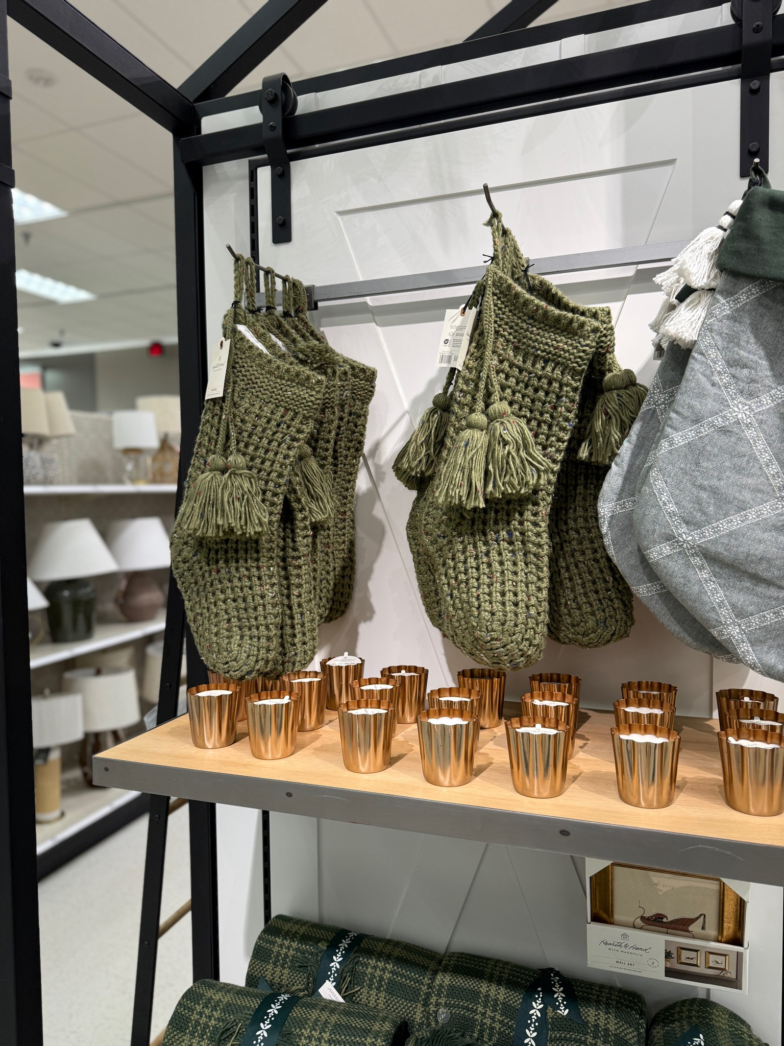 Finally spotted the green knit stockings at Target and I looove them 😍 only $14.99! Christmas decor, mantel

#LTKHome #LTKHoliday #LTKFindsUnder50