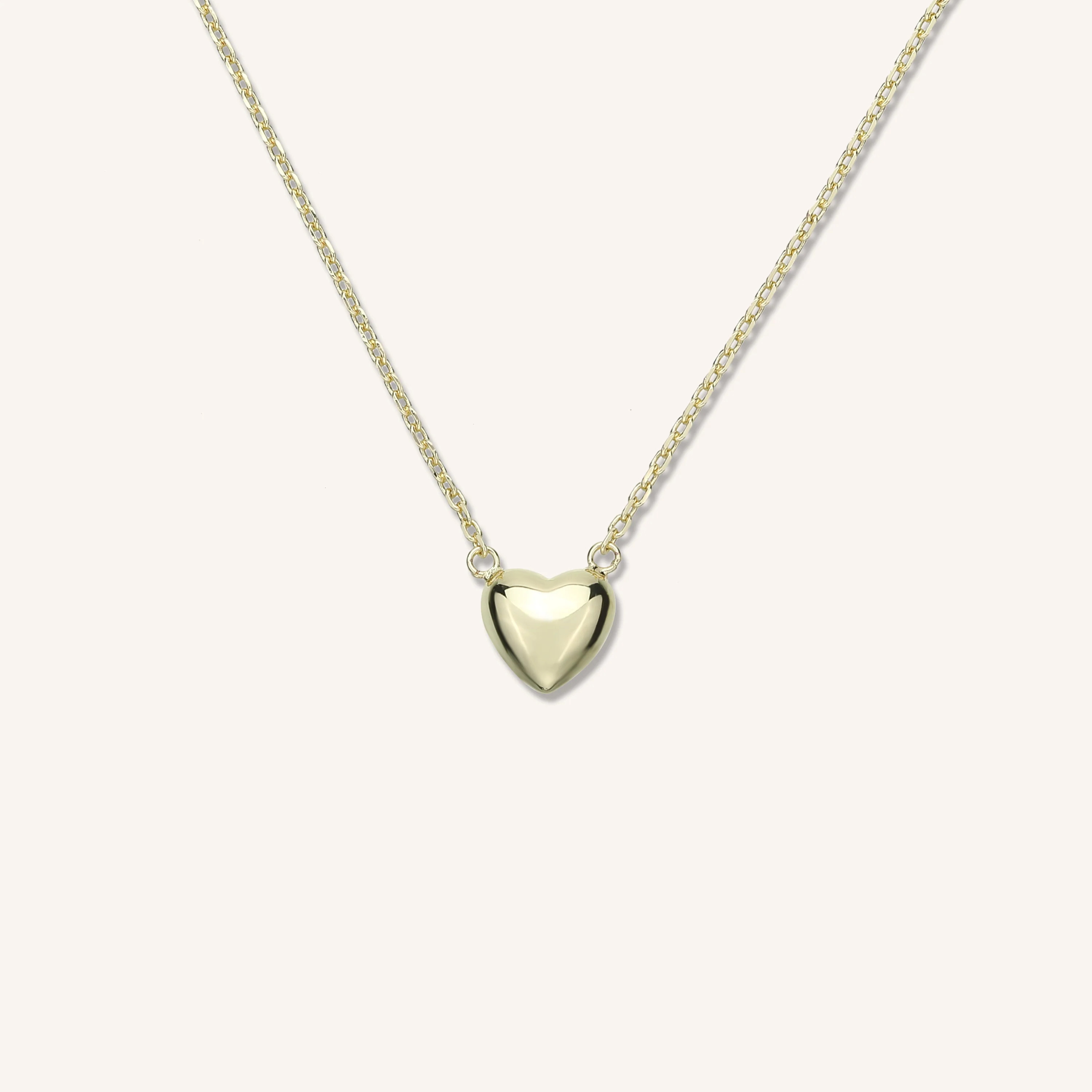 Heart of Gold Mini Pendant Necklace | Victoria Emerson