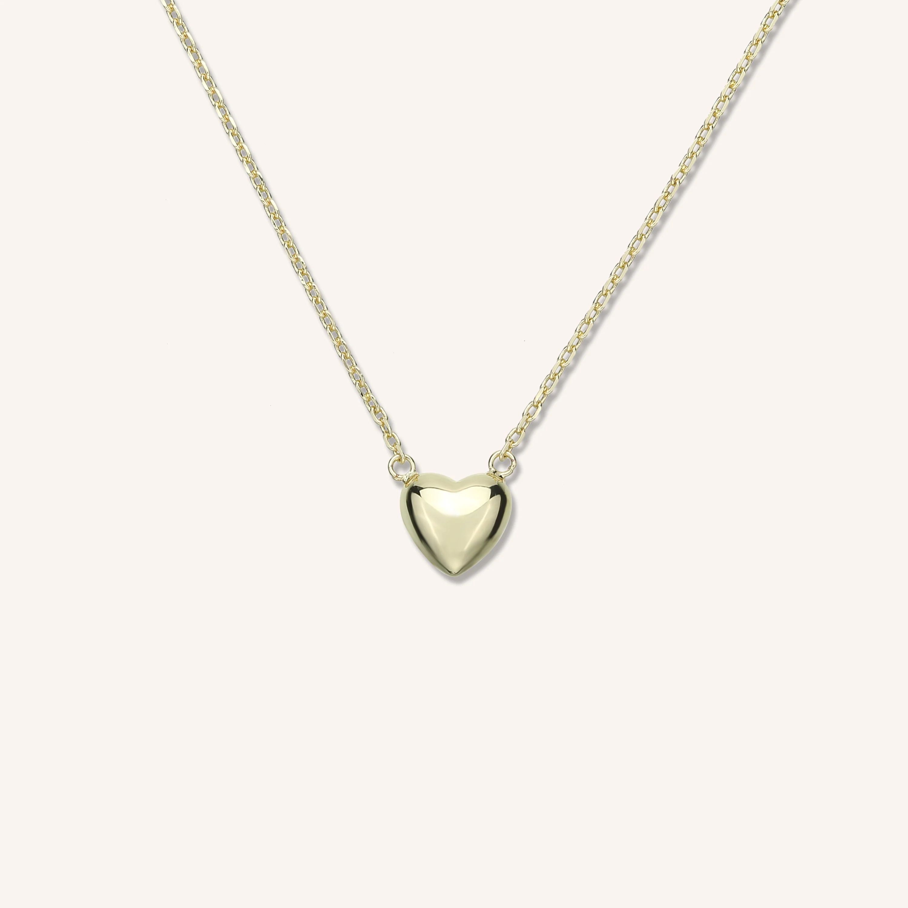 Heart of Gold Mini Pendant Necklace | Victoria Emerson