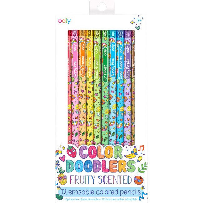 Color Doodlers Fruity Scented Erasable Colored Pencils - Kids Toys | OOLY from Maisonette | Maisonette