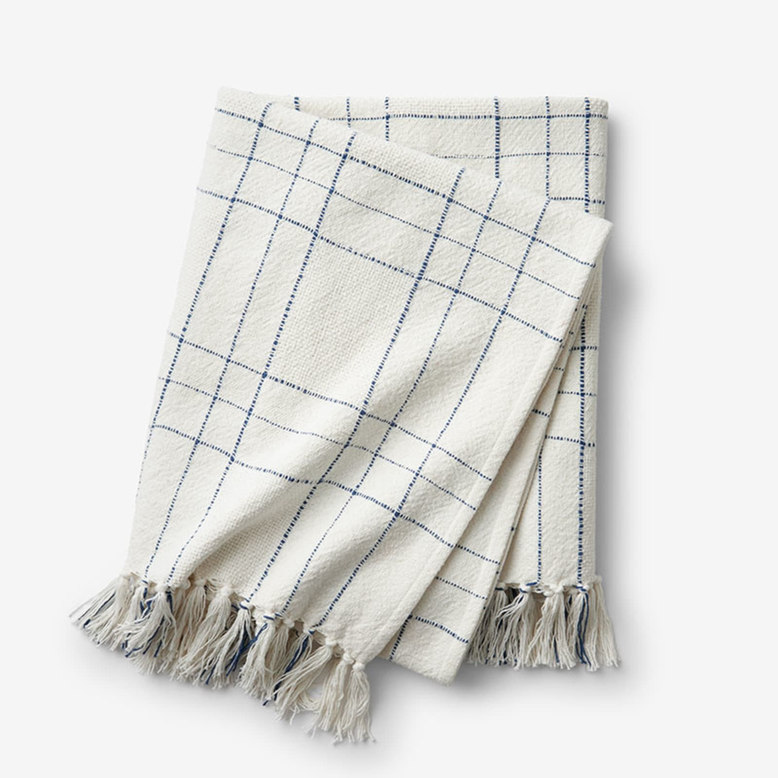 Textured Lightweight Throw - Windowpane | The Company Store