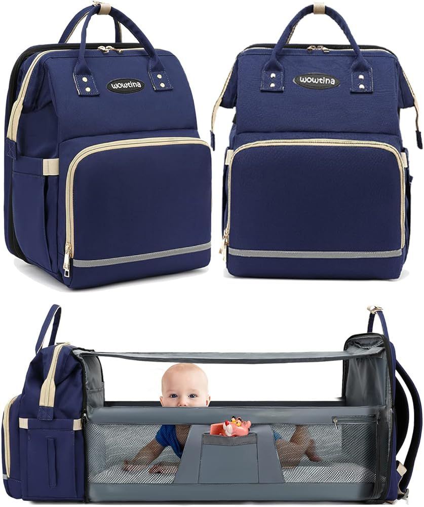 Diaper Bag Backpack - Large Travel Diaper Bags for Baby Girl & Boy - Portable Changing Pad, Strol... | Amazon (US)