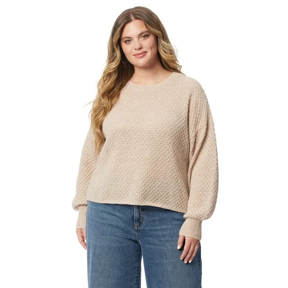 Jessica Simpson Women's & Women's Plus Size Suki Crop Pullover, Sizes XS-4X | Walmart (US)
