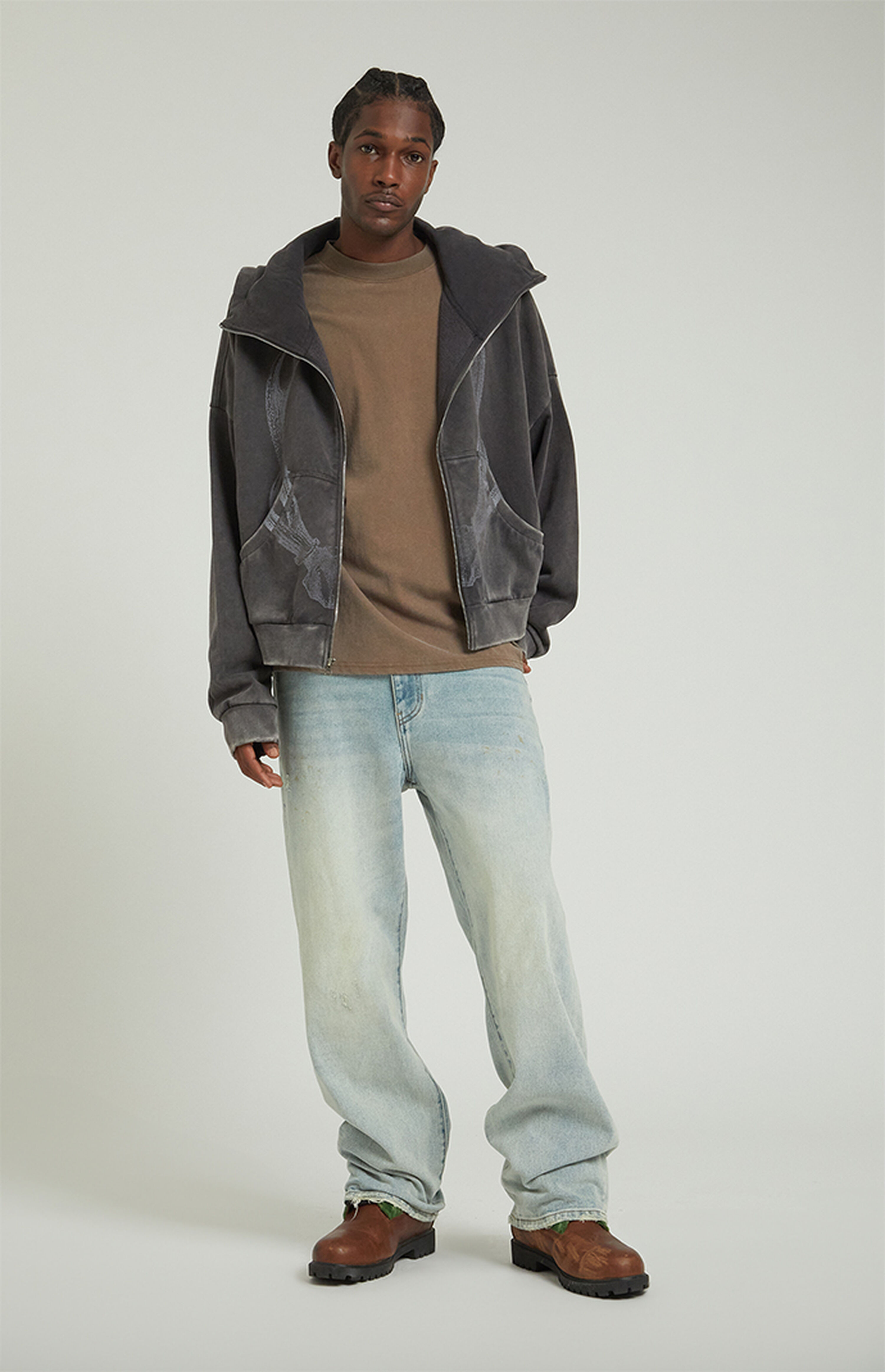 PacSun Light Tinted Indigo Baggy Jeans | PacSun