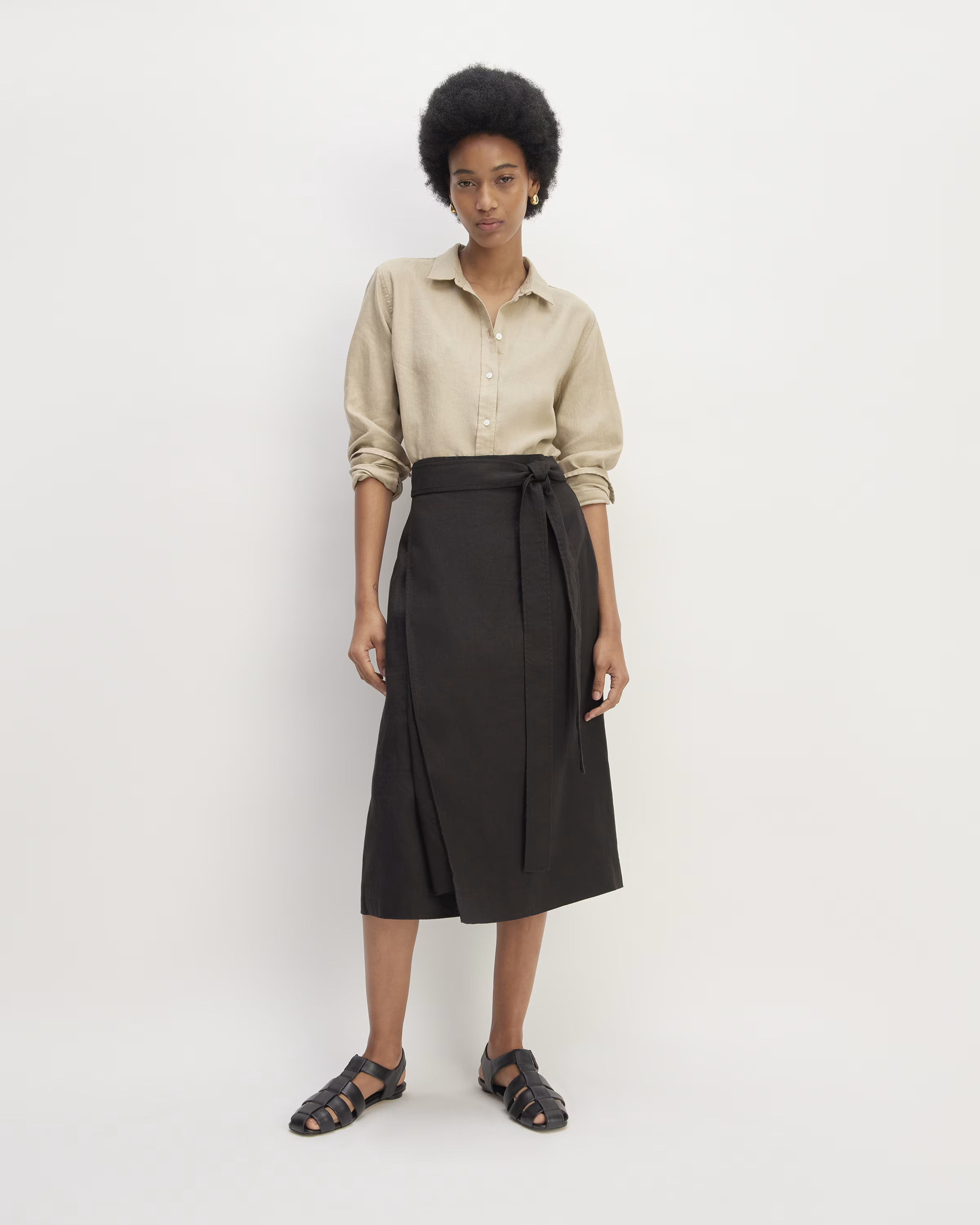 The Linen Wrap Skirt | Everlane