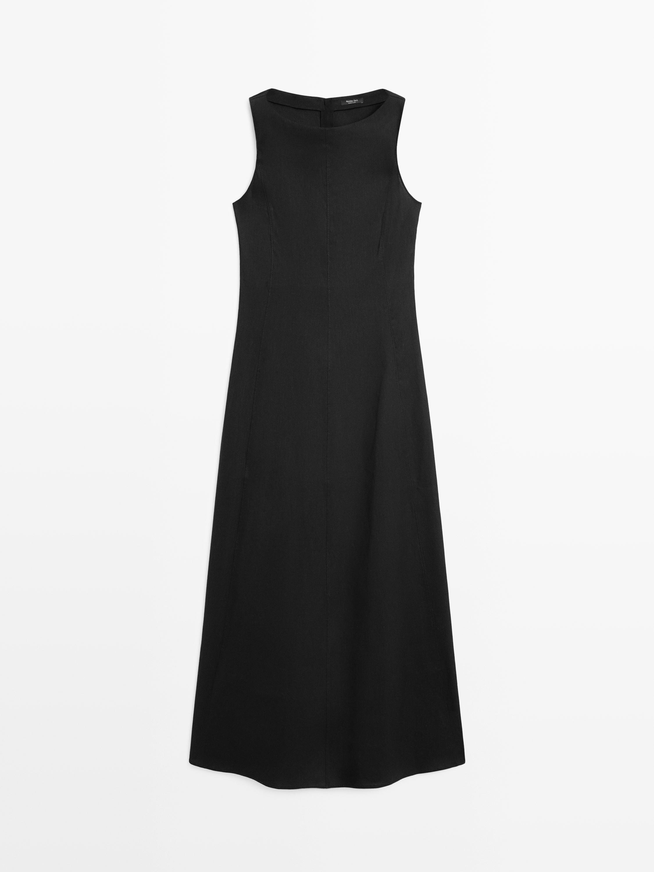 VIEW LOOK
Long flowing linen blend dress

 £99.95  Colour:  Black  Add to basket | Massimo Dutti UK