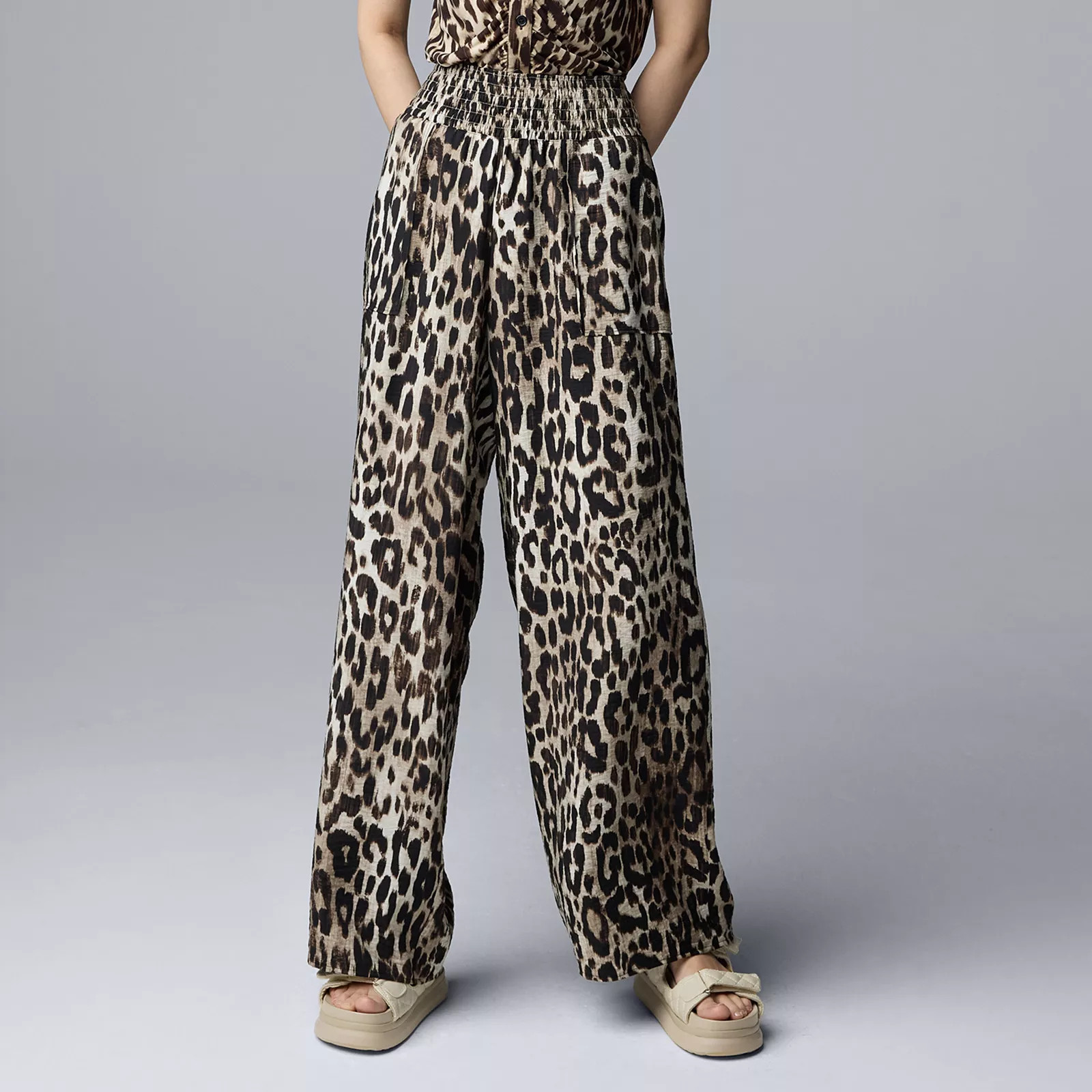 Women's Simply Vera Vera Wang Wide Leg Travel Pants | Kohl's