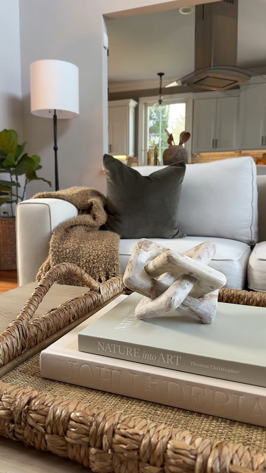 HomeGoods haul styled throughout my home 🤍
I always look for neutral pieces with texture, marble, stone, and simple books are my go-to for creating a layered, high-end look.

#ltkhome
#ltkfinds
#neutralhome
#modernorganic
#homedecor
#coffeetablestyling
#kitchenislanddecor
#homestyling

#LTKHome