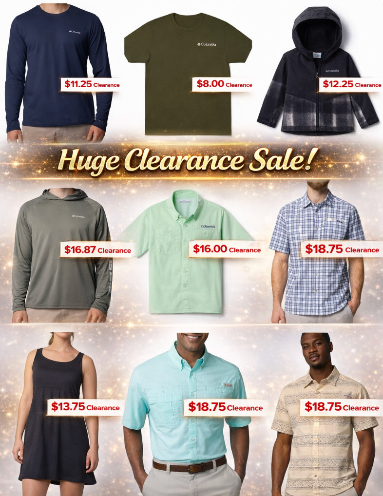 Columbia Clearance sale at Belk! 

 