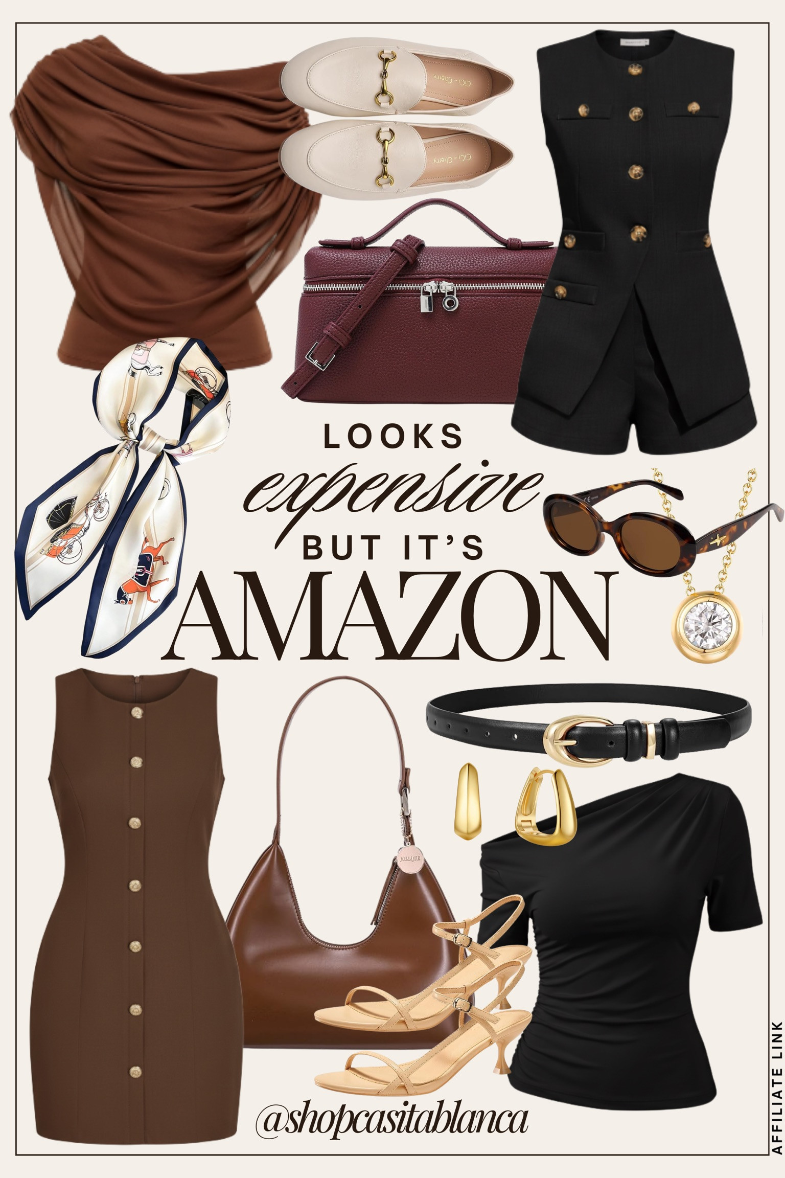 ✨ Looks expensive, but it’s Amazon.
Polished silhouettes, rich neutrals, and those little gold details that pull everything together. These are the kind of pieces that instantly elevate your closet without trying too hard.🤍

#AmazonFashion #AmazonStyle #AmazonOutfits #LTKStyle #LTKFashion #NeutralStyle #ClassicStyle #AmazonFinds #EverydayChic 

 #LTKSeasonal #LTKBeauty