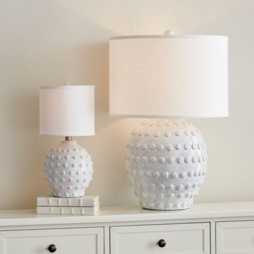 Greer Textured Grey Table Lamp with Shade | Ballard Designs, Inc.