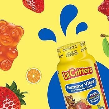 L'il Critters Gummy Vites Daily Kids Gummy multivitamin: Vitamins C, D3 and Zinc for Immune Suppo... | Amazon (US)