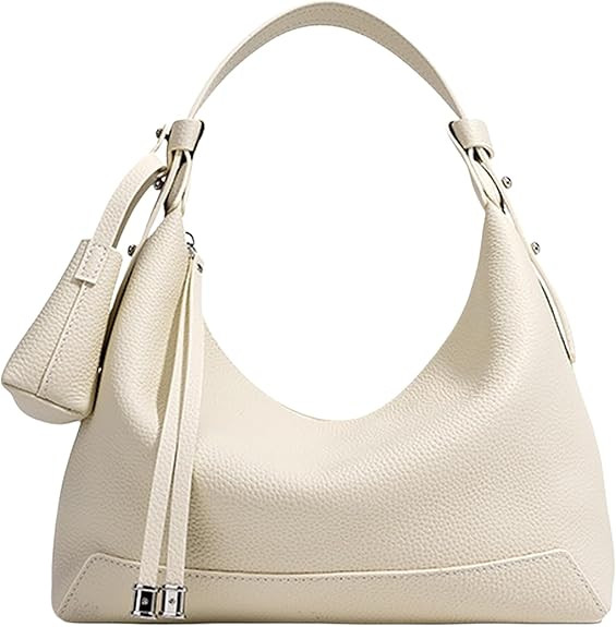 Genuine Leather crossbody Bag for Women, Slouchy crescent Hobo bag Purses shoulder bag with Adjus... | Amazon (US)