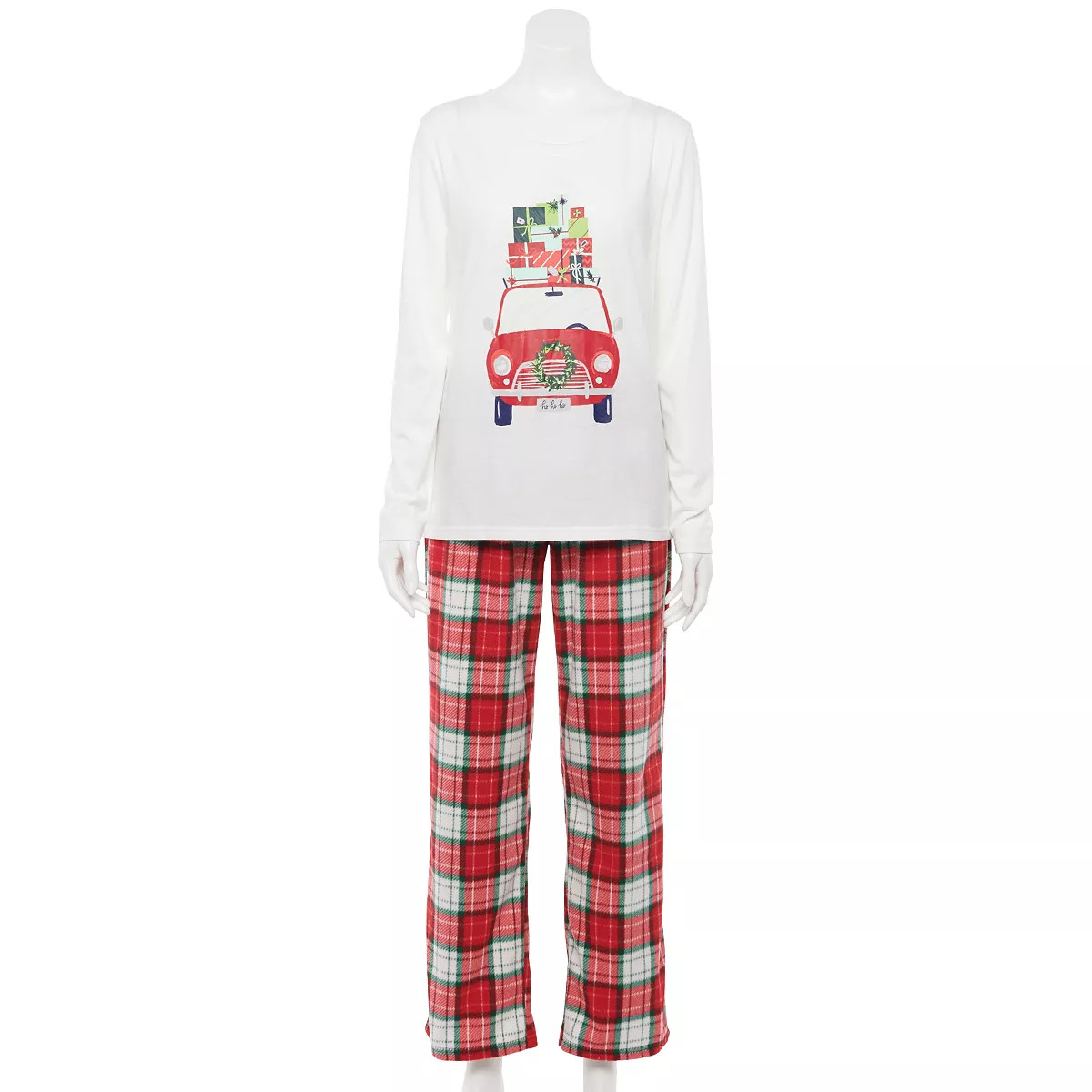 Jammies For Your Families® Women's Classic Christmas Car Top & Bottoms Pajama Set | Kohl's