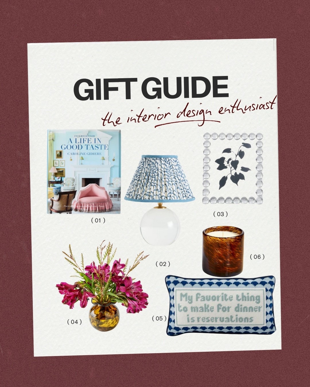 Gift ideas for the one that loves interior design and home ✨

#LTKHoliday #LTKHome #LTKGiftGuide