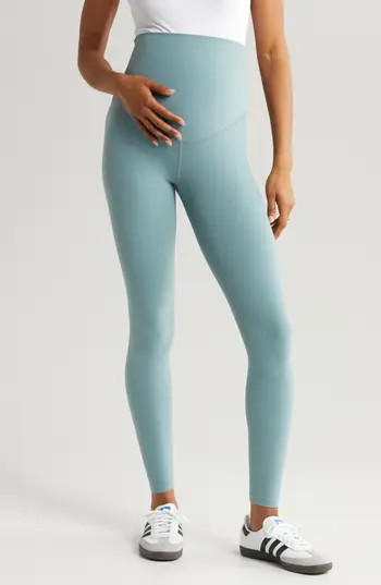 Zella Mamasana Studio Luxe High Waist Maternity Leggings in Grey Thunder at Nordstrom Rack, Size Xx-Large | Nordstrom Rack
