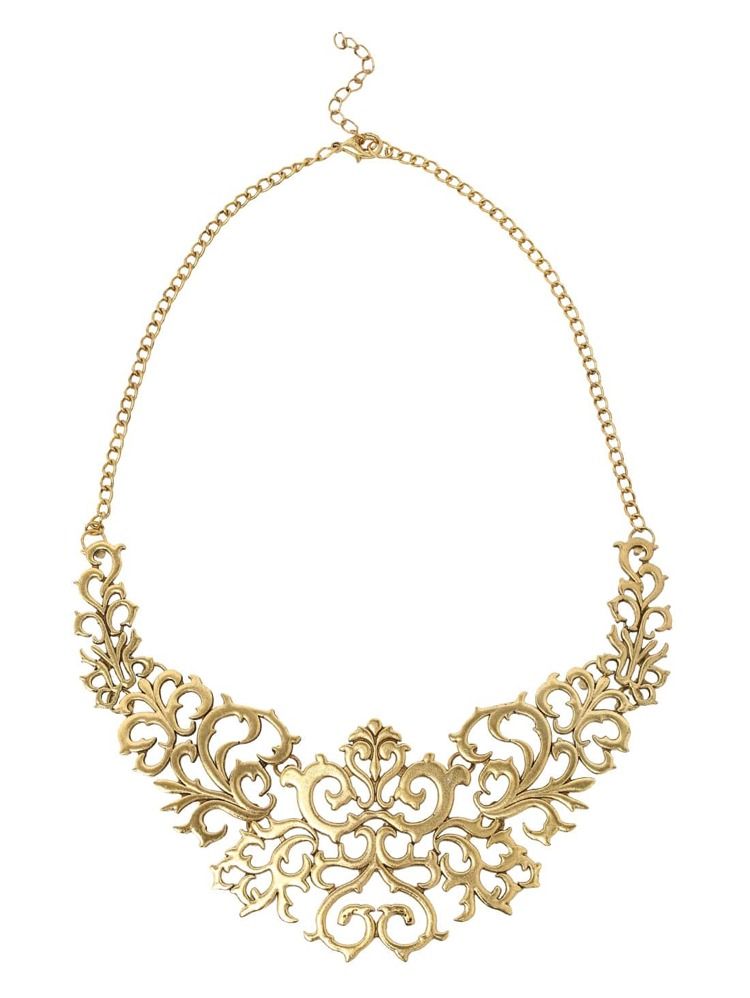 Vintage Pattern Statement Necklace | SHEIN