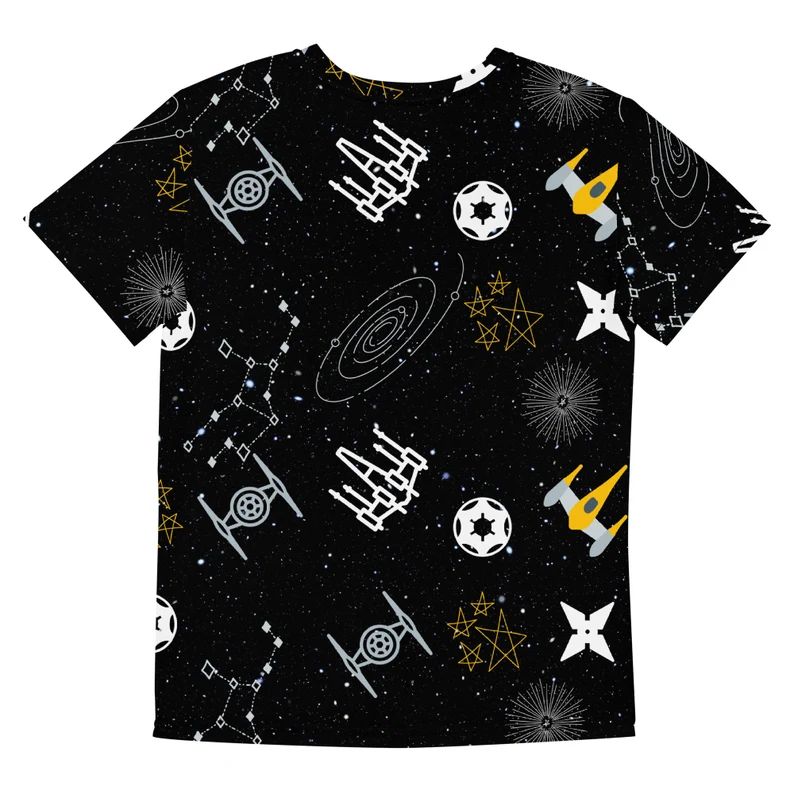 Galactic Stars Kids/Youth crew neck t-shirt | Space Wars Matching tees | Family Vacation shirts |... | Etsy (US)
