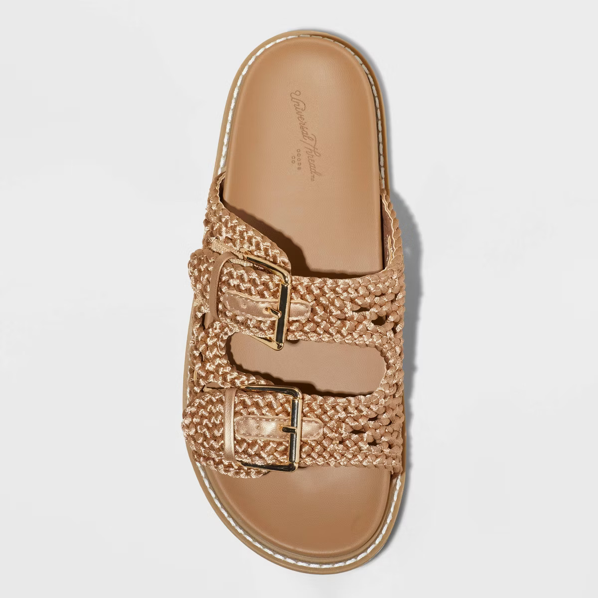 Women's Kylie Woven Two Band Footbed Sandals - Universal Thread™ | Target