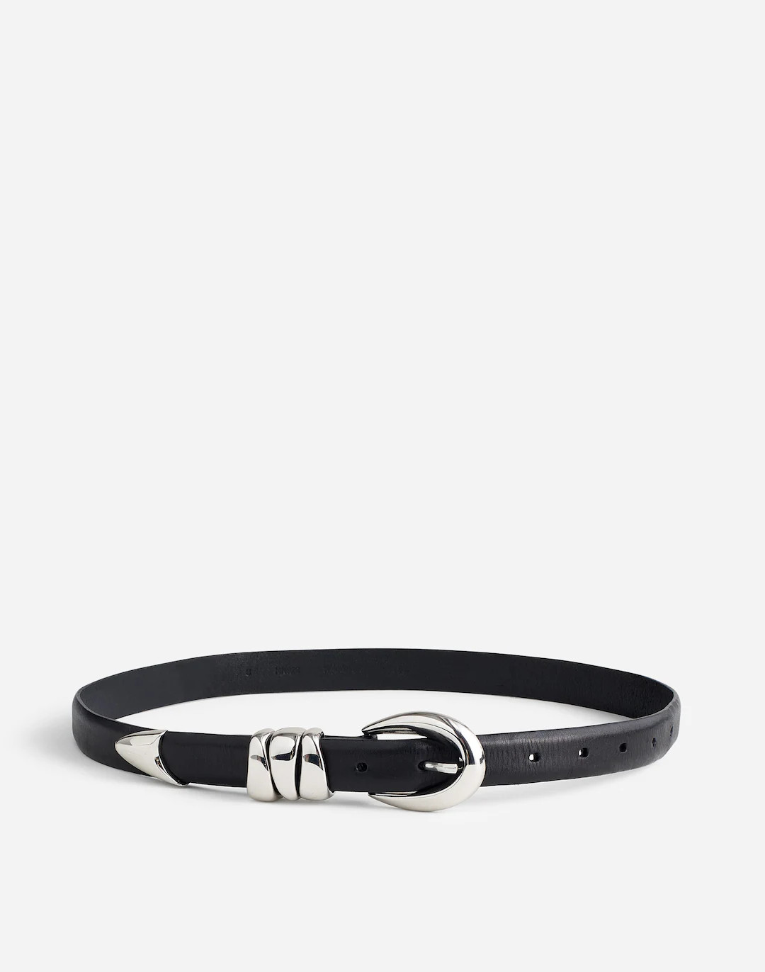 Chunky Metal Leather Belt | Madewell