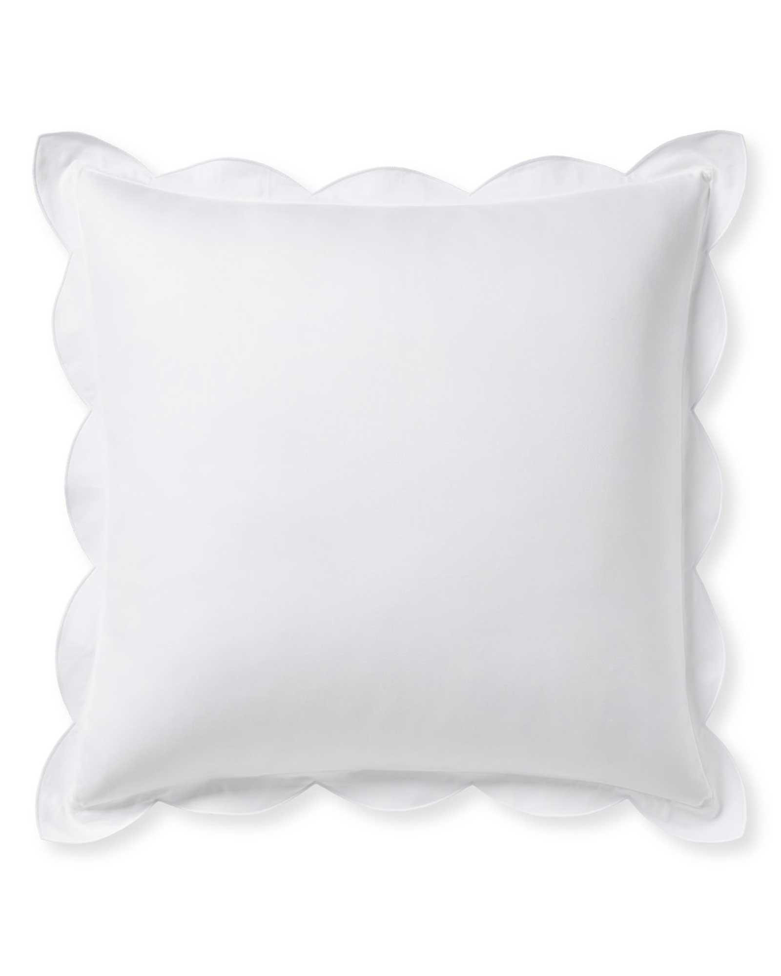 Scallop Sateen Sham | Serena and Lily