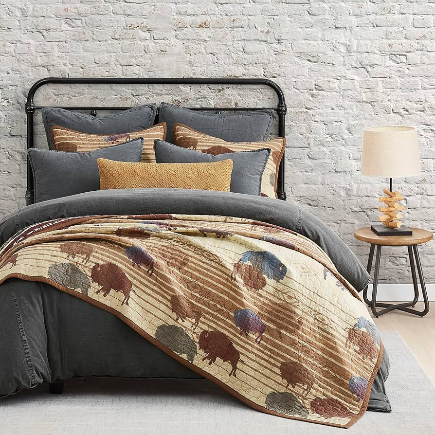 Paseo Road by HiEnd Accents Home on The Range Western Bedding 3 Piece Quilt Set with Pillow Shams... | Amazon (US)