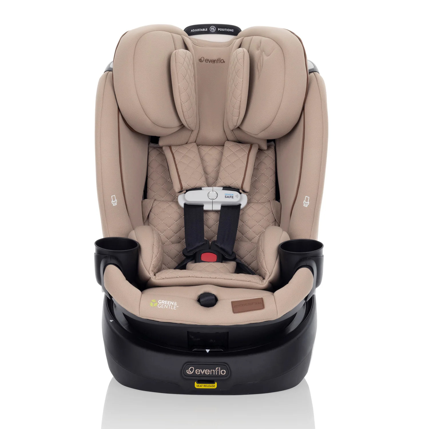 Revolve360 Slim 2-in-1 Rotational Car Seat with Green & Gentle Fabric - Evenflo® Official Site | Evenflo Company