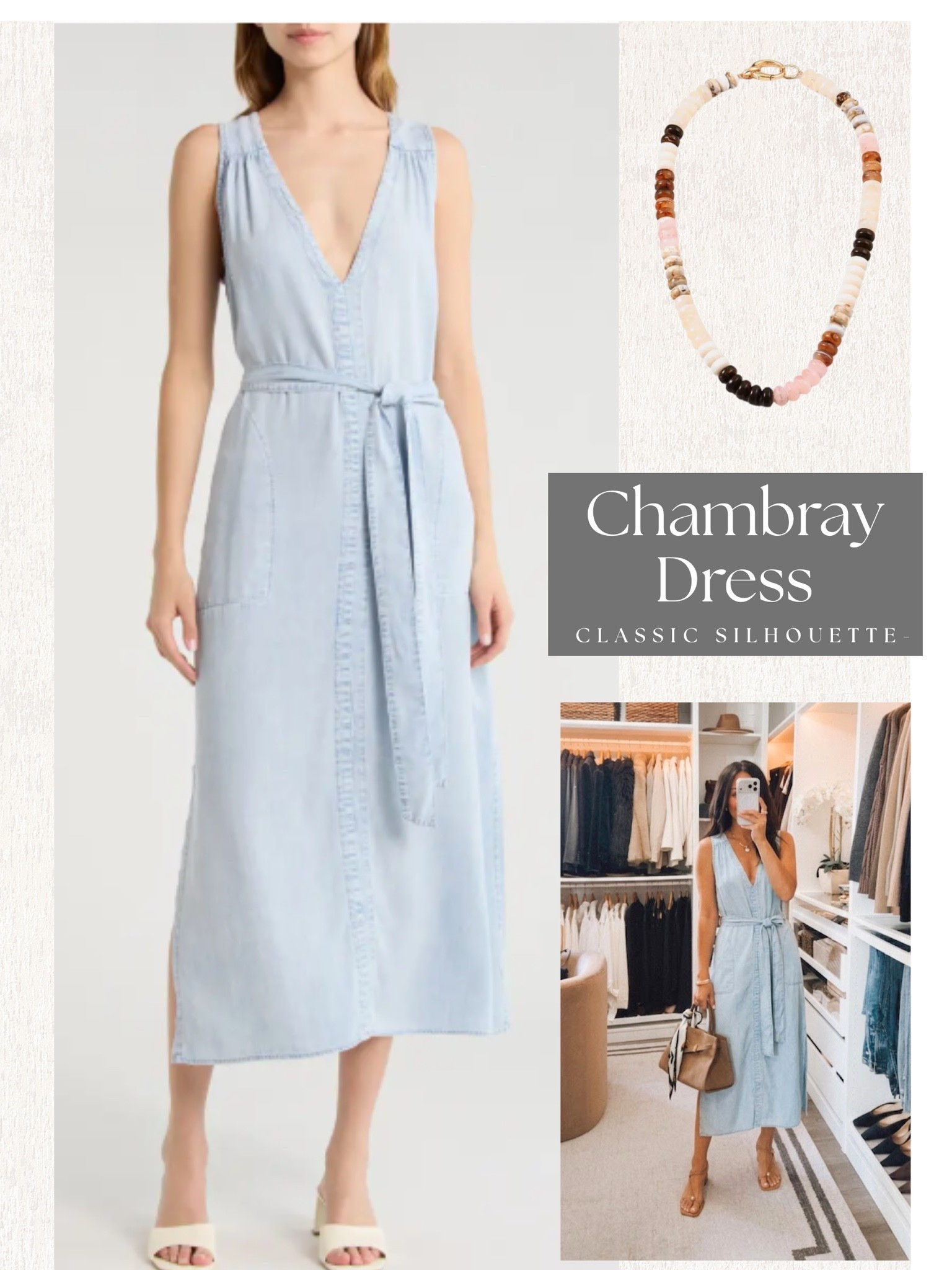 Dress and necklace part of the Nordstrom sale! ☀️

#LTKootd #LTKSaleAlert