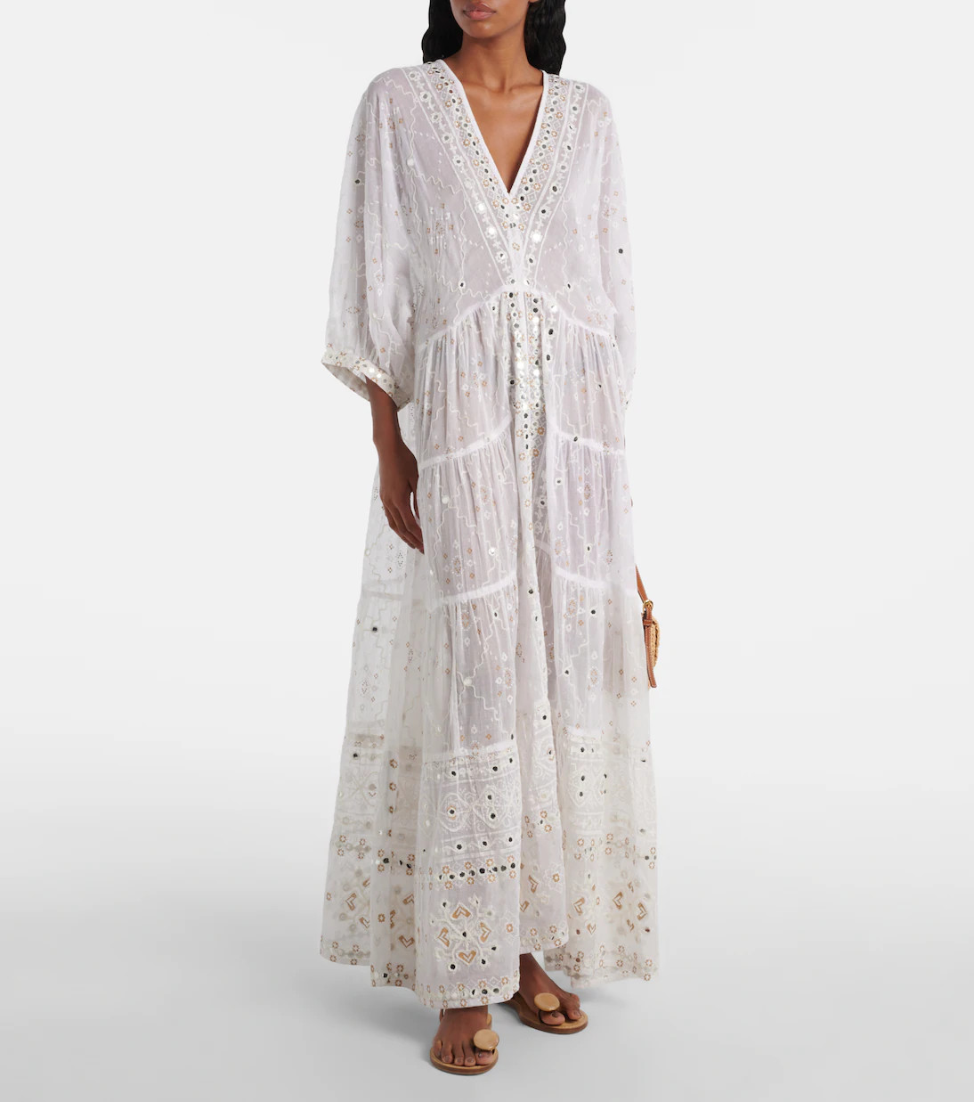 Embroidered cotton maxi dress | Mytheresa (US/CA)