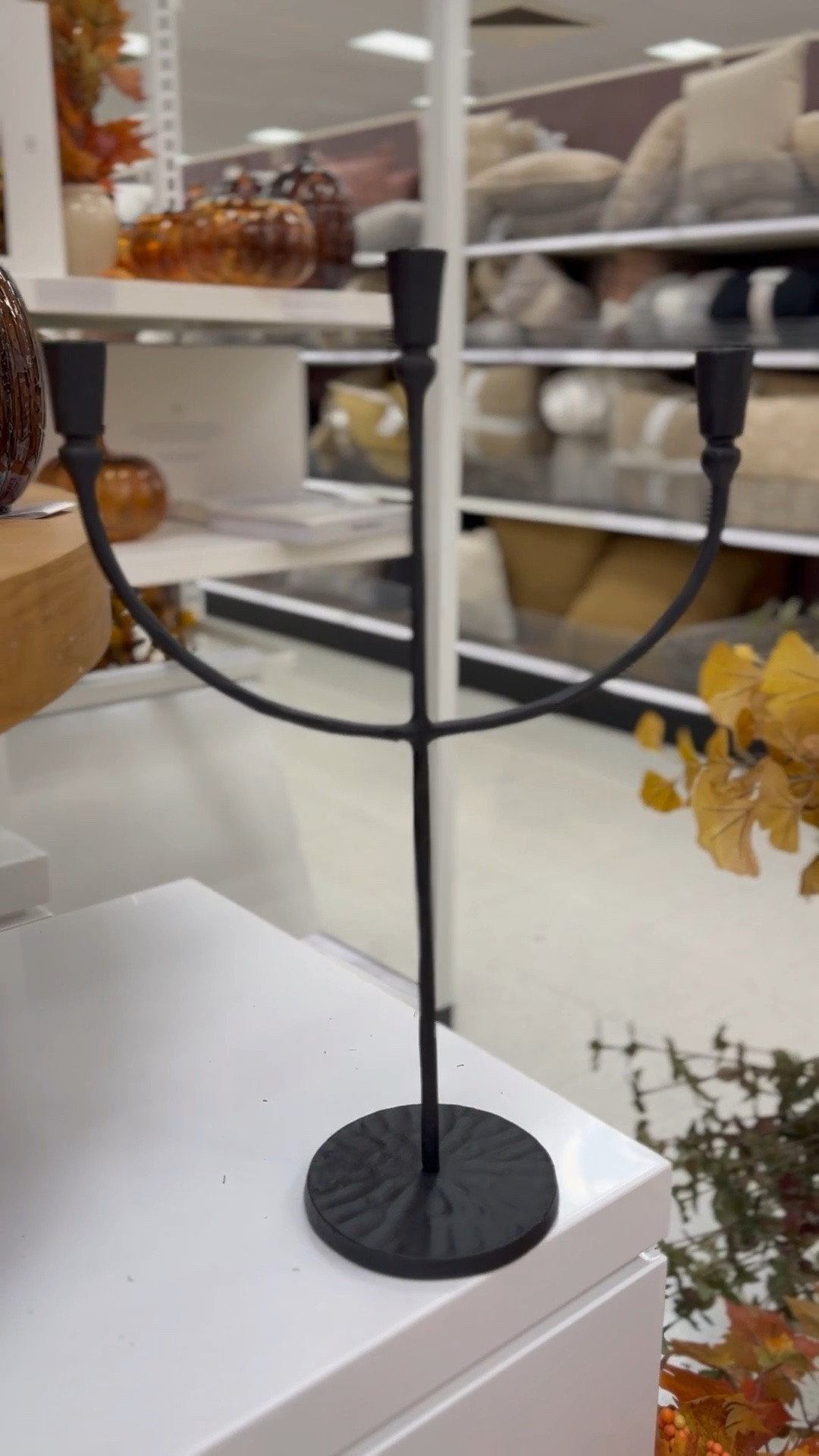 This Metal Taper Holder from Target makes such a statement! It is so pretty and elegant but would also make gorgeous Halloween decor!

#LTKHome