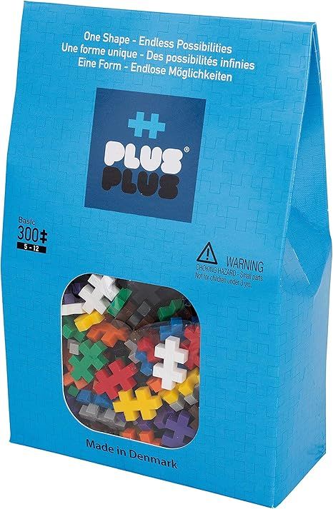 PLUS PLUS – Basic Mix - 300 Piece, Construction Building Stem/Steam Toy, Mini Puzzle Blocks for... | Amazon (US)