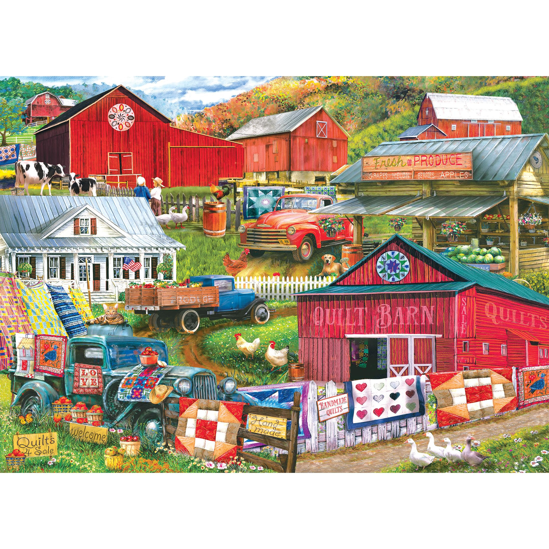 RoseArt - Kodak Premium - Country Compilation - 1000 Piece Jigsaw Puzzle for Adults | Amazon (US)