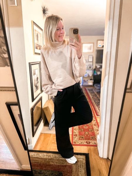 Ready for fall with these trousers and a turtleneck sweater, pairs with the sneakers makes the look more casual! 

everything is true to size 



#LTKsalealert #LTKunder100 #LTKover40